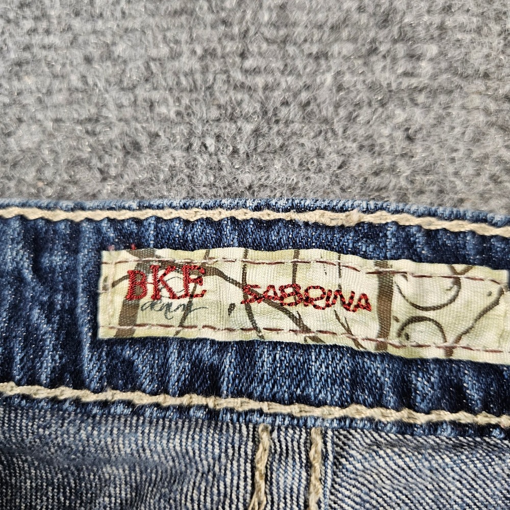 BKE Sabrina Bootcut Jeans Blue Distressed Low Rise 28x33.5 BKL8291L - Picture 3 of 12